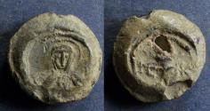 Ancient Coins - Byzantine Empire,  7th Century AD, Lead seal