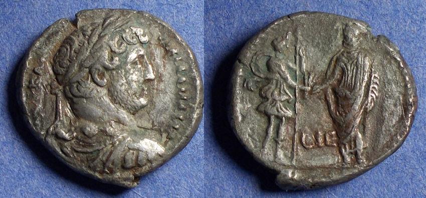 Ancient Coins - Roman Egypt, Hadrian 117-138, Billon Tetradrachm