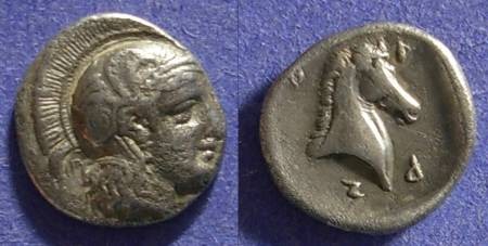 Ancient Coins - Pharsalos Thessaly 440 - 425 BC Hemidrachm
