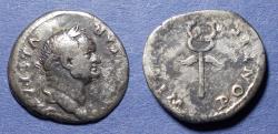 Ancient Coins - Roman Empire, Vespasian 69-79, Silver Denarius