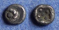 Ancient Coins - Ionia, Erythrai 480-450 BC, Silver Tetartemorion