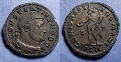 Ancient Coins - Roman Empire, Constantius I (as Caesar) 293-305, Bronze Follis