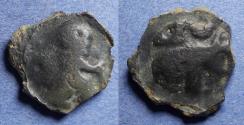 Ancient Coins - Celtic Gaul, Remi Circa 100-50 BC, Potin Unit