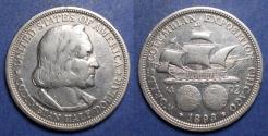Us Coins - United States,  1893, Silver Columbus Exposition Half Dollar