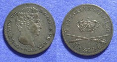 World Coins - Denmark Christian VIII, 4 Rigsbankskilling 1842 XF