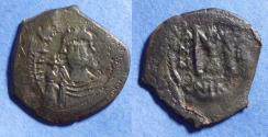 Ancient Coins - Byzantine Empire, Heraclius 610-641, Bronze Follis