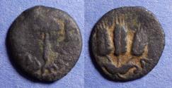 Ancient Coins - Judaea, Agrippa I 36-44, Bronze Prutah