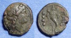 Ancient Coins - Lucania, Paestium 218-209 BC, Bronze Triens