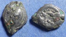 Ancient Coins - Celtic Gaul, Aulerci Eburovices 60-50 BC, Potin 16mm