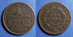 Us Coins - United States, Hard Times Token 1837, AE 28mm