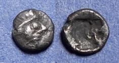 Ancient Coins - Western Asia Minor, Uncertain (Kolophon?) Circa 400 BC, Silver Hemitetartemorion