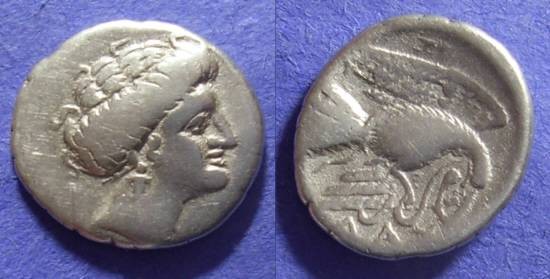 Ancient Coins - Chalkis Euboia – Drachm 340-294