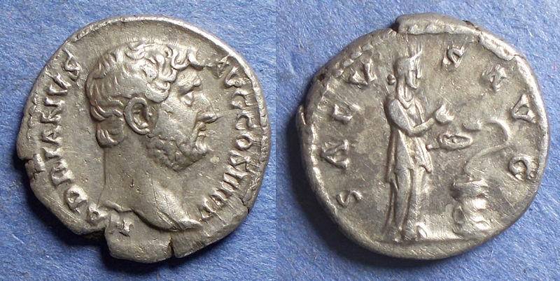 Roman Empire, Hadrian 117-138, Silver Denarius | Roman Imperial Coins