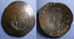 Ancient Coins - Byzantine Empire, Isaac II 1185-1195, Billon Trachy