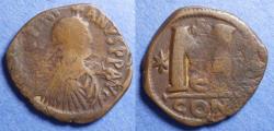 Ancient Coins - Byzantine Empire, Justinian 527-565, Bronze Follis