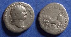 Ancient Coins - Roman Empire, Titus 79-81, Silver Denarius