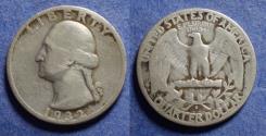Us Coins - United States,  1932-S, Silver Washington Quarter, VG