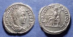 Ancient Coins - Roman Empire, Caracalla 198-217, Silver Denarius