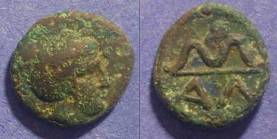Ancient Coins - Alea, Arkadia Circa 300 BC, Chalkous