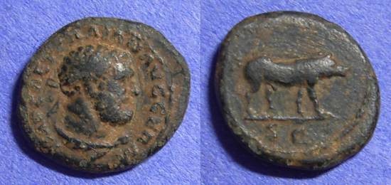 Ancient Coins - Trajan 98-117AD Quadrans - Hercules and the boar