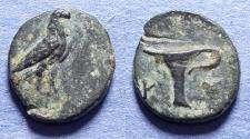 Ancient Coins - Aeolis, Kyme 320-250 BC, Bronze AE10