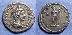 Ancient Coins - Roman Empire, Caracalla 198-217, Silver Denarius