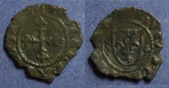 World Coins - Kingdom of Sicily, Charles of Anjou 1266-82, Denaro