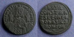 Ancient Coins - Byzantine Empire, Basil I 867-886, Follis