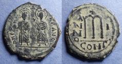 Ancient Coins - Byzantine Empire, Phocas 602-608, Bronze Follis