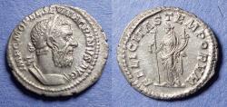Ancient Coins - Roman Empire, Macrinus 217/8, Silver Denarius