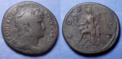Ancient Coins - Roman Empire, Hadrian 117-138, Brass Sestertius