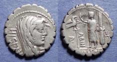 Ancient Coins - Roman Republic, A Postumius Albinus 81 BC, Silver Denarius
