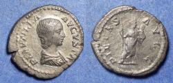 Ancient Coins - Roman Empire, Plautilla 202-205, Silver Denarius