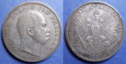 World Coins - Germany, Prussia, Wilhelm I 1867 A, Silver Taler