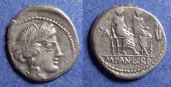 Ancient Coins - Roman Republic, M Fannius & L Critonius 86 BC, Silver Denarius