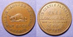World Coins - Canada, Quebec, St Roch Circa 1885, Copper Token cent