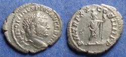 Ancient Coins - Roman Empire, Caracalla 198-217, Silver Denarius