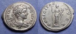 Ancient Coins - Roman Empire, Caracalla 198-217, Silver Denarius