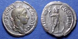Ancient Coins - Roman Empire, Severus Alexander 222-235, Silver Denarius