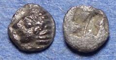 Ancient Coins - Ionia, Kolophon Circa 500 BC, Silver Hemitetartemorion
