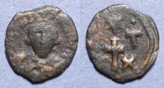 Ancient Coins - Byzantine Empire, Constans II 641-668, Bronze Half Follis
