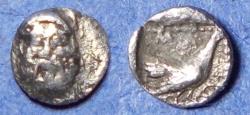 Ancient Coins - Lesbos, Methymna 500-460 BC, Silver Tetartemorion