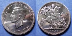 World Coins - Great Britian, George VI 1951 - Festival of Britian, Copper-Nickel Crown
