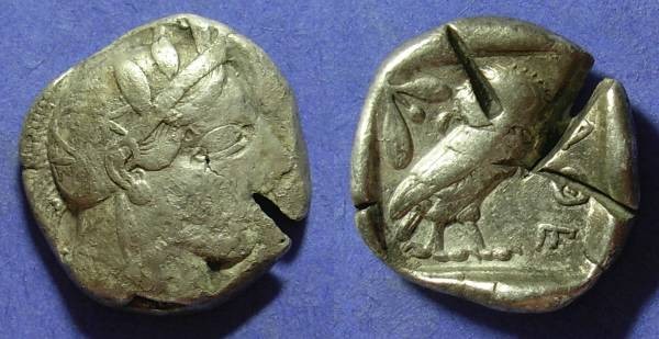 Ancient Coins - Athens Attica 449-413 BC Tetradrachm