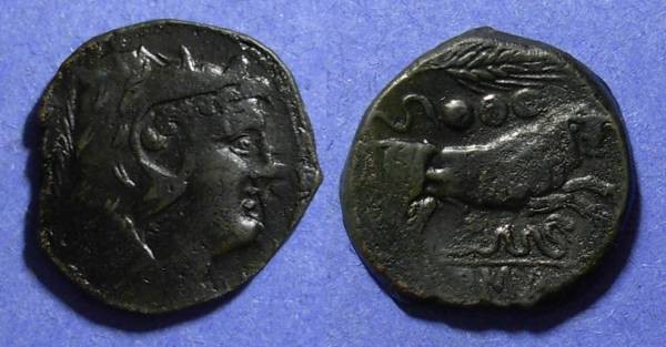 Ancient Coins - Roman Republic, Anonymous 211-206 BC, Quadrans