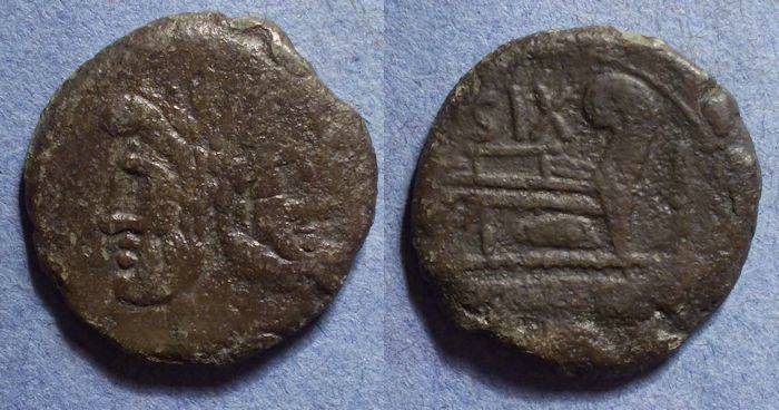 Ancient Coins - Roman Republic, Barbarous Circa 150 BC, As