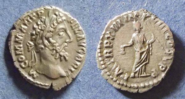 Ancient Coins - Roman Empire, Commodus 177-192, Denarius