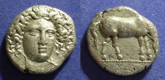 Ancient Coins - Larissa, Thessaly 400-344 BC, Drachm