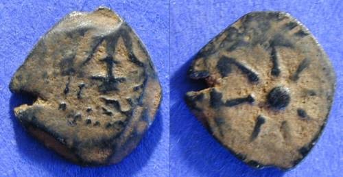 Ancient Coins - Judaea - Alexander Jannaeus 103-76BC - Prutah