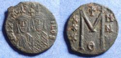 Ancient Coins - Byzantine Empire, Michael II with Theophilus 820-829, Bronze Follis